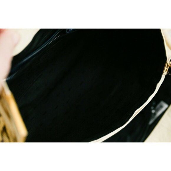 Vintage Kid Leather Python Skin Nude Beige Convertible Clutch - Picture 8 of 10